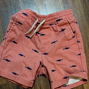 Old Navy Coral Shark Print Kids Shorts
